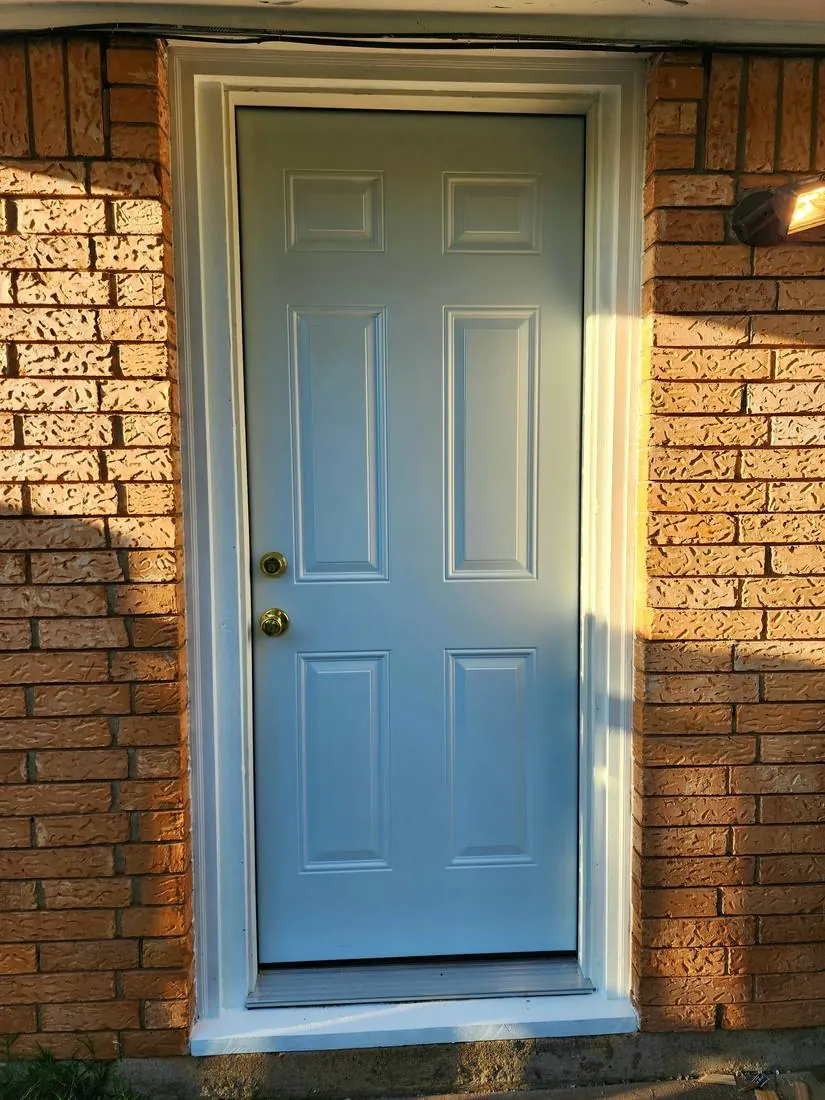 Exterior door replacement and trim